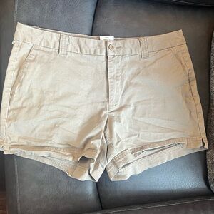 Khaki Magella Ladies Shorts: size 10